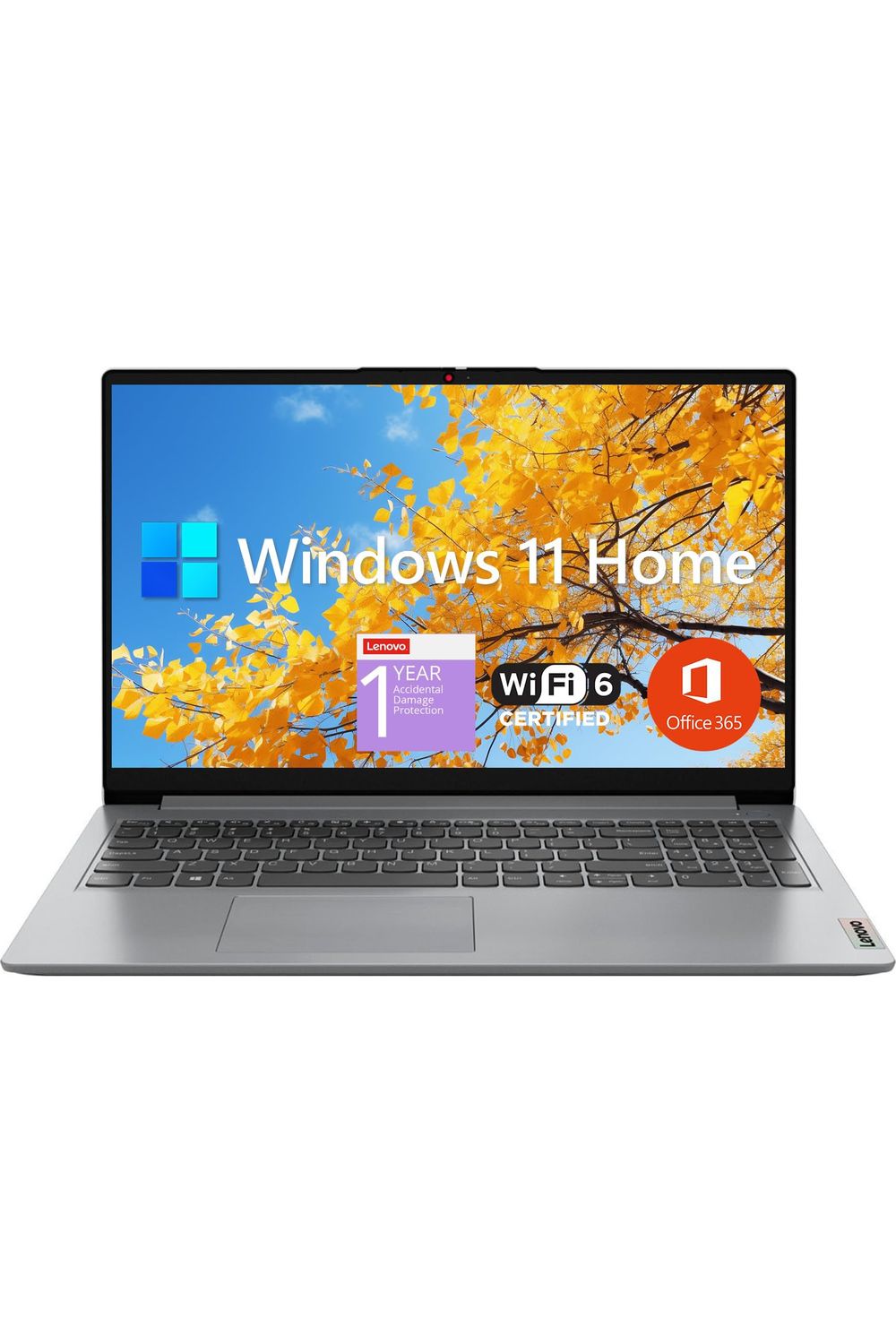 Lenovo IdeaPad 1 Student Laptop, 15.6" FHD Display, Intel Dual Core Processor, 12GB RAM, 512GB SSD + 128GB eMMC