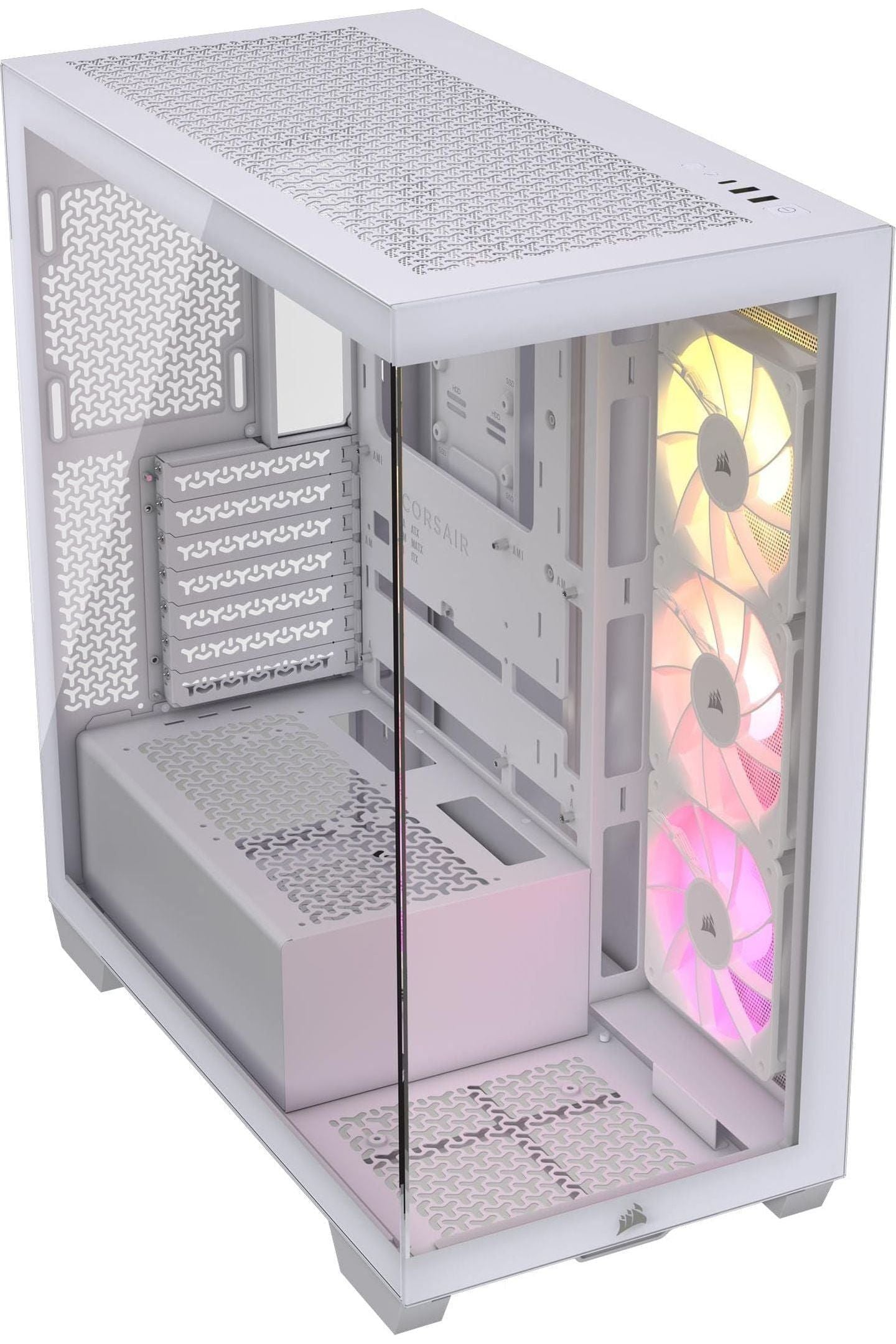 CORSAIR 3500X ARGB Mid-Tower ATX PC Case – Panoramic Tempered Glass