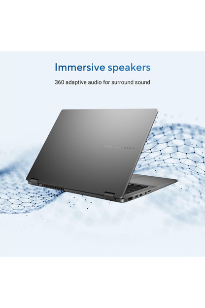 ASUS Vivobook 14 Flip Laptop, 16GB RAM, 512GB SSD, Matte Gray