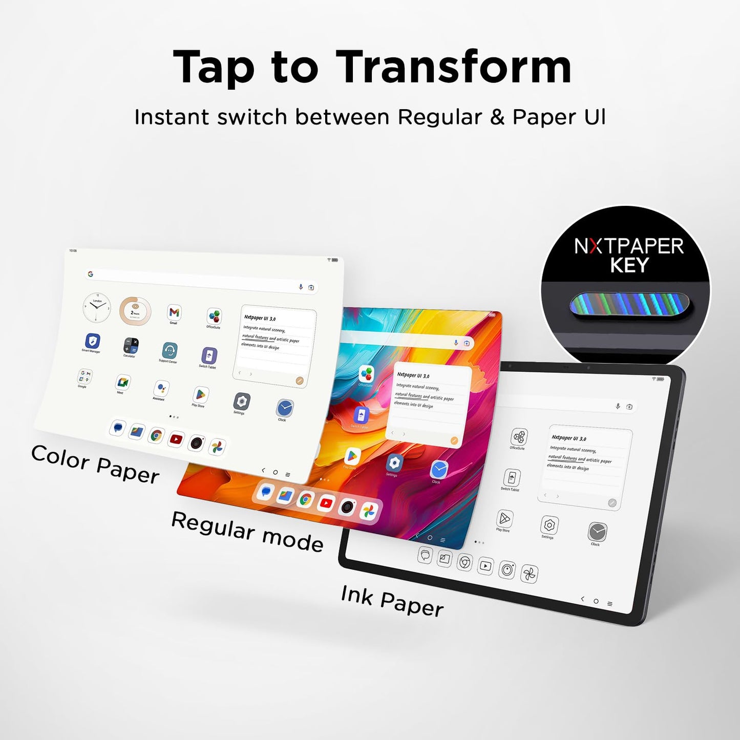 TCL Tablet, 14.3" 256GB Drawing Pad & Digital Notebook, Paper-Like Display, 8+8GB RAM, Gray