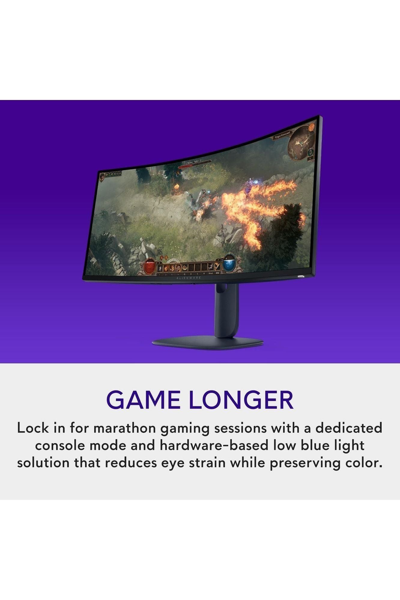 Alienware 34 Curved Gaming Monitor – AW3425DWM - 34-inch WQHD 180Hz 1ms Display, 1500R, AMD FreeSync Premium, VESA AdaptiveSync.