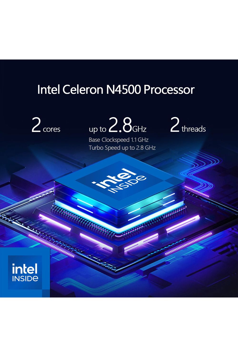 Lenovo 15.6" Laptop Computer for Home Business Student, Intel Dual-Core Processor, 32GB DDR4 RAM, 1TB PCIe SSD