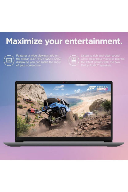 Lenovo IdeaPad 1i Laptop with Microsoft 365 Home and Business • 12GB RAM • 1TB Cloud Storage and 256GB SSD • Intel Core • 15 Anti-Glare Screen •
