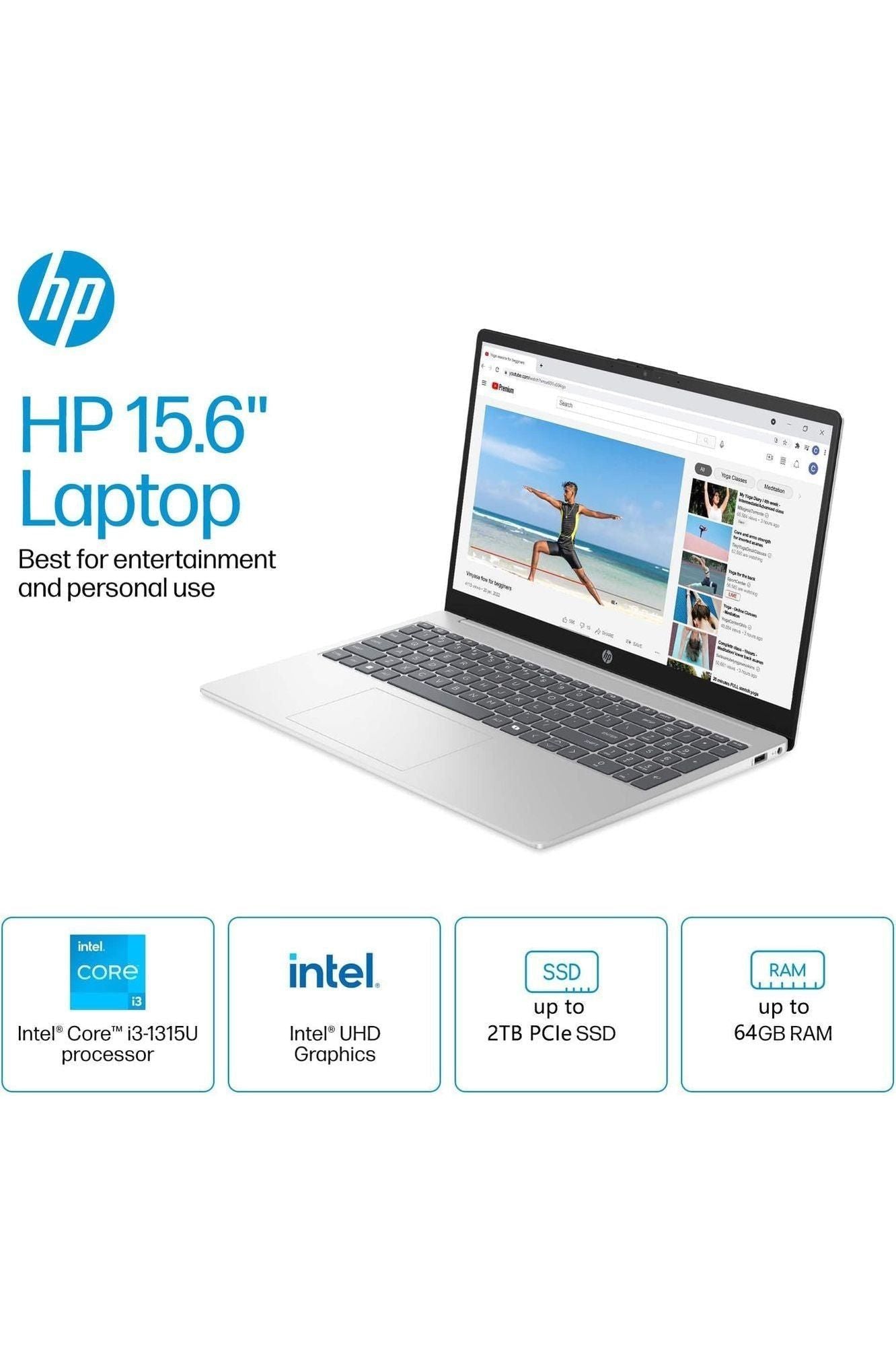 HP Laptop Computer Touchscreen  15.6", Intel Core (Beat i5-1155G7) 32GB RAM, 1TB PCIe SSD