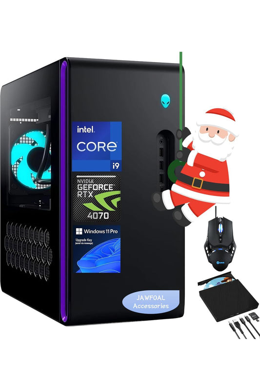 Alienware Aurora R16 Gaming Desktop - 24-core i9-13900F, NVIDIA GeForce RTX 4070, 64GB DDR5 RAM, 2TB SSD, 1TB HDD