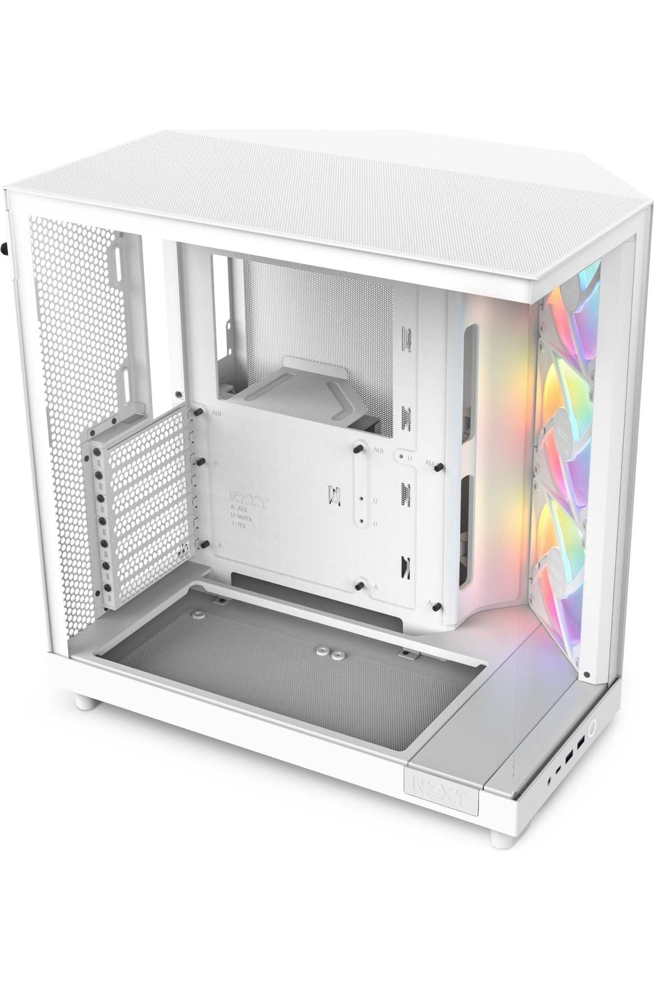 NZXT H6 Flow RGB Mid-Tower Airflow Case with 3 RGB Fans, Panoramic Glass Panels
