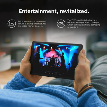 Lenovo Tab M8 2nd Gen, 8" (1280 x 800) IPS Touchscreen, MediaTek Helio A22 Quad-Core 2GHz, 2GB RAM, 16GB Storage