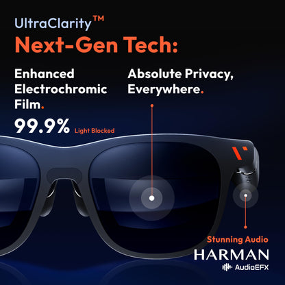 VITURE Pro XR/AR Glasses, 135" 120Hz 1000Nits Display, Harman Audio, Myopia Adjustments, Electrochromic Film, for iPhone 16/15/Android/Mac/PC/Steam Deck,First-ever Immersive XR Experience for Switch 2