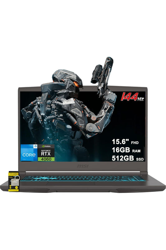 MSI Thin 15 Gaming Laptop 15.6" FHD IPS 144Hz Intel Octa-core i5-13420H (Beats i7-12650H) 16GB RAM 512GB SSD GeForce RTX 4060