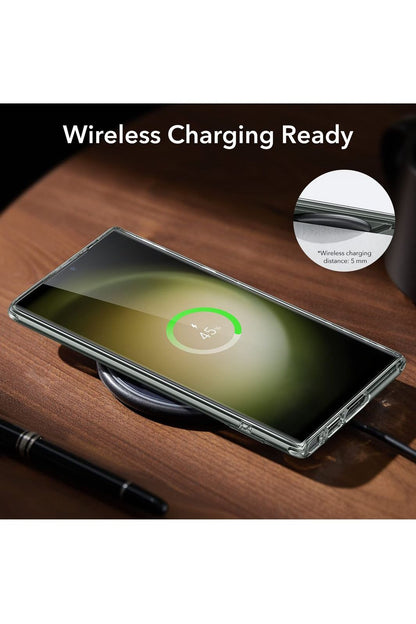 Samsung Galaxy S23 Ultra Phone Case, 3 Stand Modes Kickstand, Clear