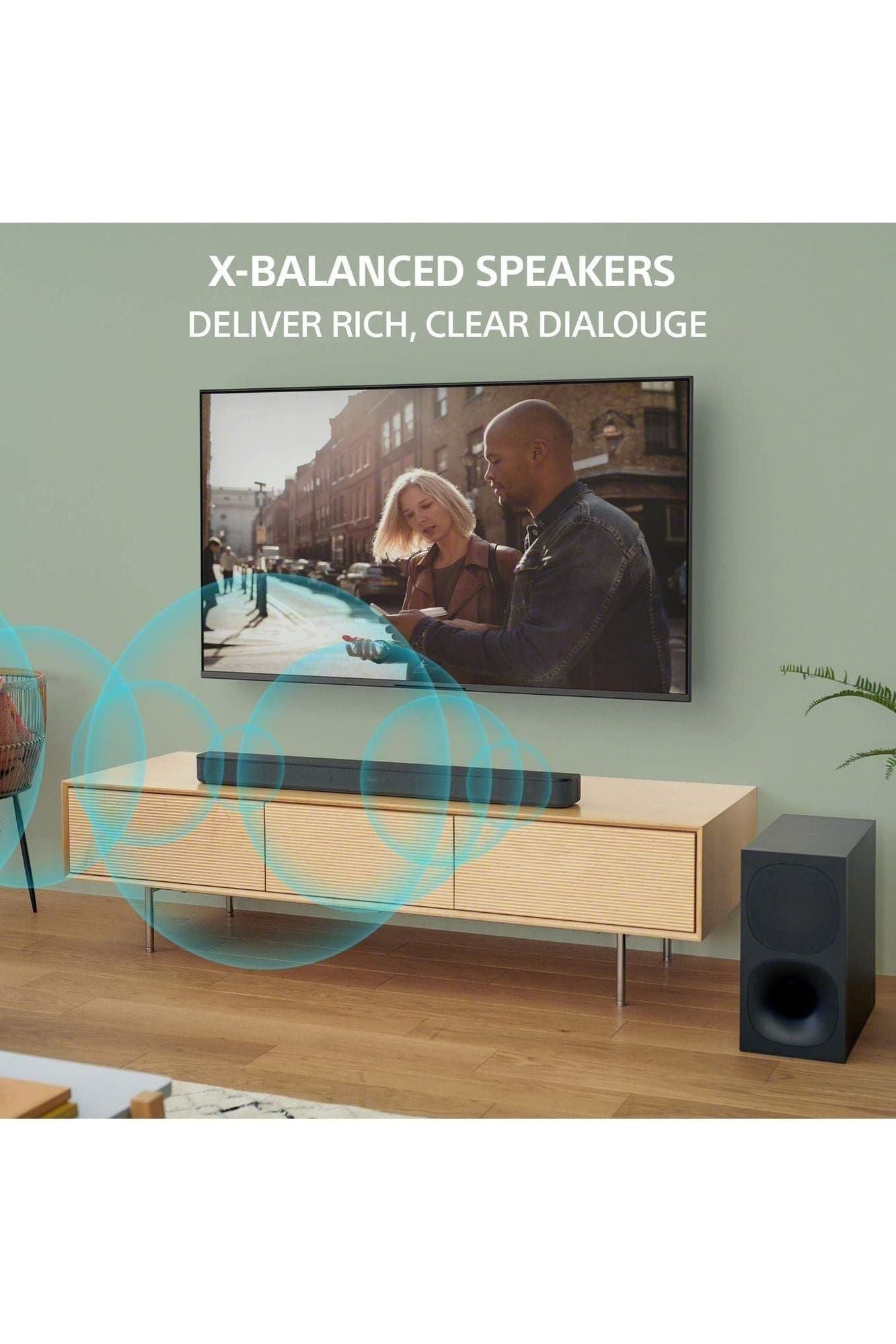 Sony 65 Inch X77L 4K HDR LED Google TV HT-S400 2.1ch Sound Bar with Wireless subwoofer
