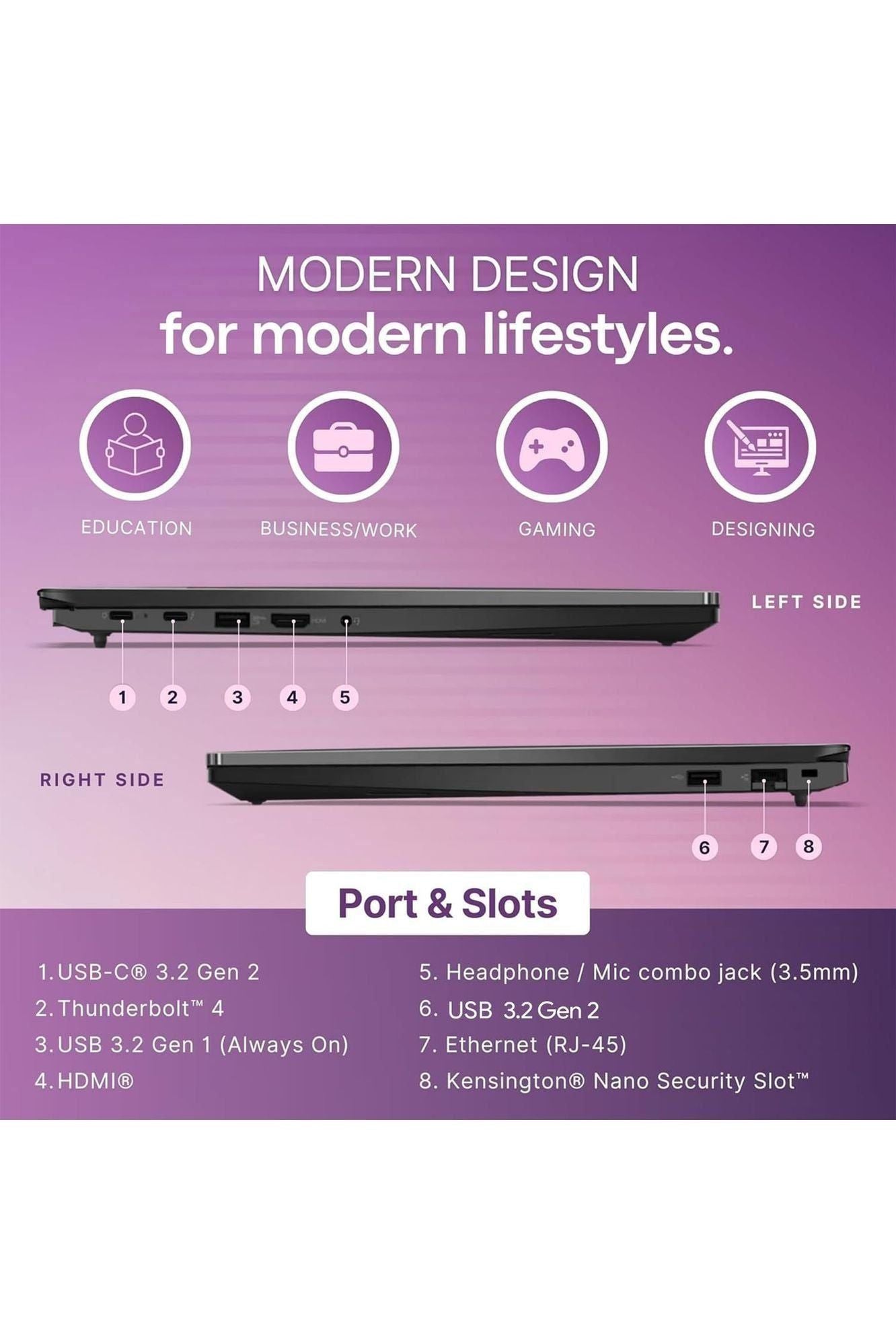 Lenovo ThinkPad E16 Gen 2 Business Laptop Computer, AMD 8-Core Ryzen 7 7735HS (Beat i7-1355U), 32GB DDR5 RAM, 1TB PCIe SSD