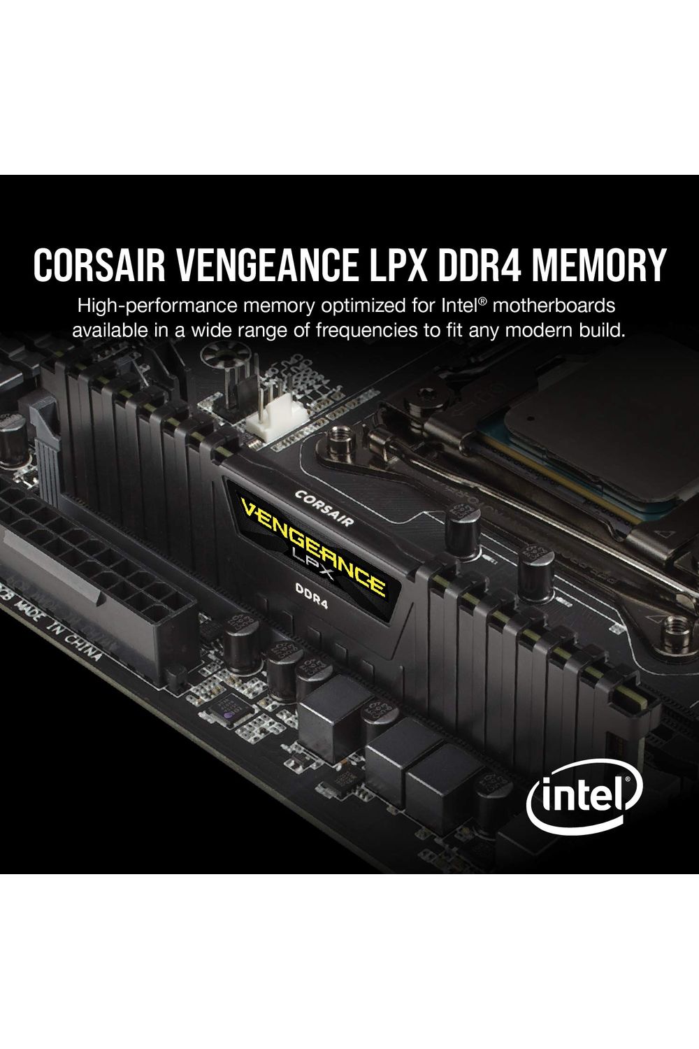 CORSAIR VENGEANCE LPX DDR4 RAM 32GB (2x16GB) 3200MHz CL16-20-20-38 1.35V Intel AMD Desktop Computer Memory
