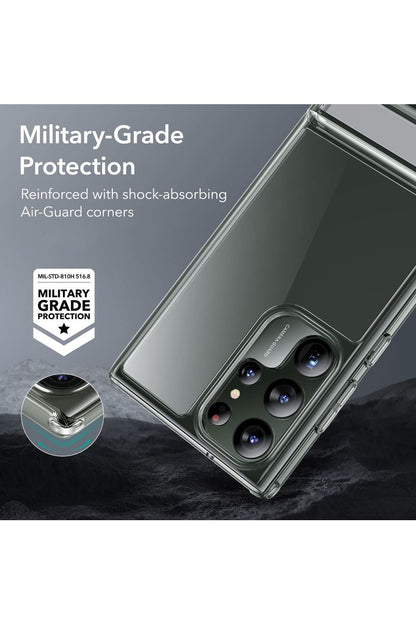 Samsung Galaxy S23 Ultra Phone Case, 3 Stand Modes Kickstand, Clear