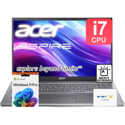 acer Aspire Premium 15.6" Laptop | Intel Core i7-1255U up to 4.7GHz | 40GB RAM - 1TB PCIe SSD |