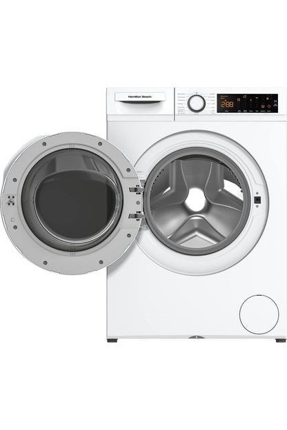 Hamilton Beach HBFW3205 Fullsize Washer-LED Digital Display Panel-5 Wash Cycles-Front Load Design-2.2 cu ft, 24 inch Wide, White