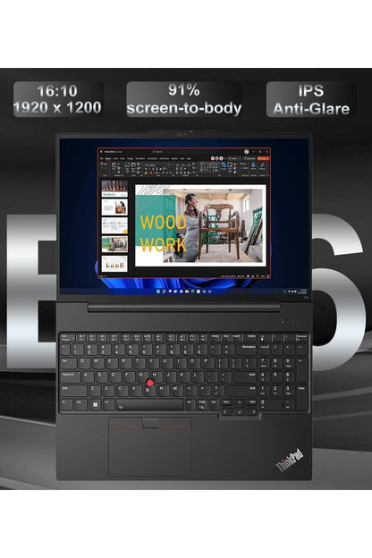 Lenovo ThinkPad E16 G2 Business Laptop Computer, 16" FHD+, AMD 8-Core Ryzen 7 7735HS (Beat i7-1360P), 32GB DDR5, 1TB PCIe SSD