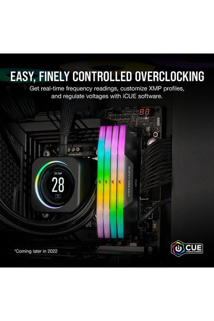 CORSAIR VENGEANCE RGB DDR5 RAM 32GB (2x16GB) 6400MHz CL36-48-48-104 1.35V Intel XMP 3.0 Desktop Computer Memory