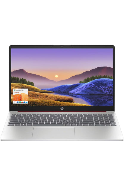HP 15.6" Portable Laptop Intel Quad-Core N200 Processor, 16GB RAM, 128GB Storage, Red