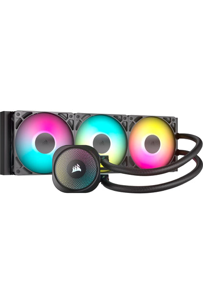 CORSAIR Nautilus 360 RS ARGB Liquid CPU Cooler – 360mm AIO – Low-Noise – Direct Motherboard Connection – Daisy-Chain – Intel LGA 1851/1700, AMD AM5/AM4 – 3X RS120 ARGB Fans Included – Black