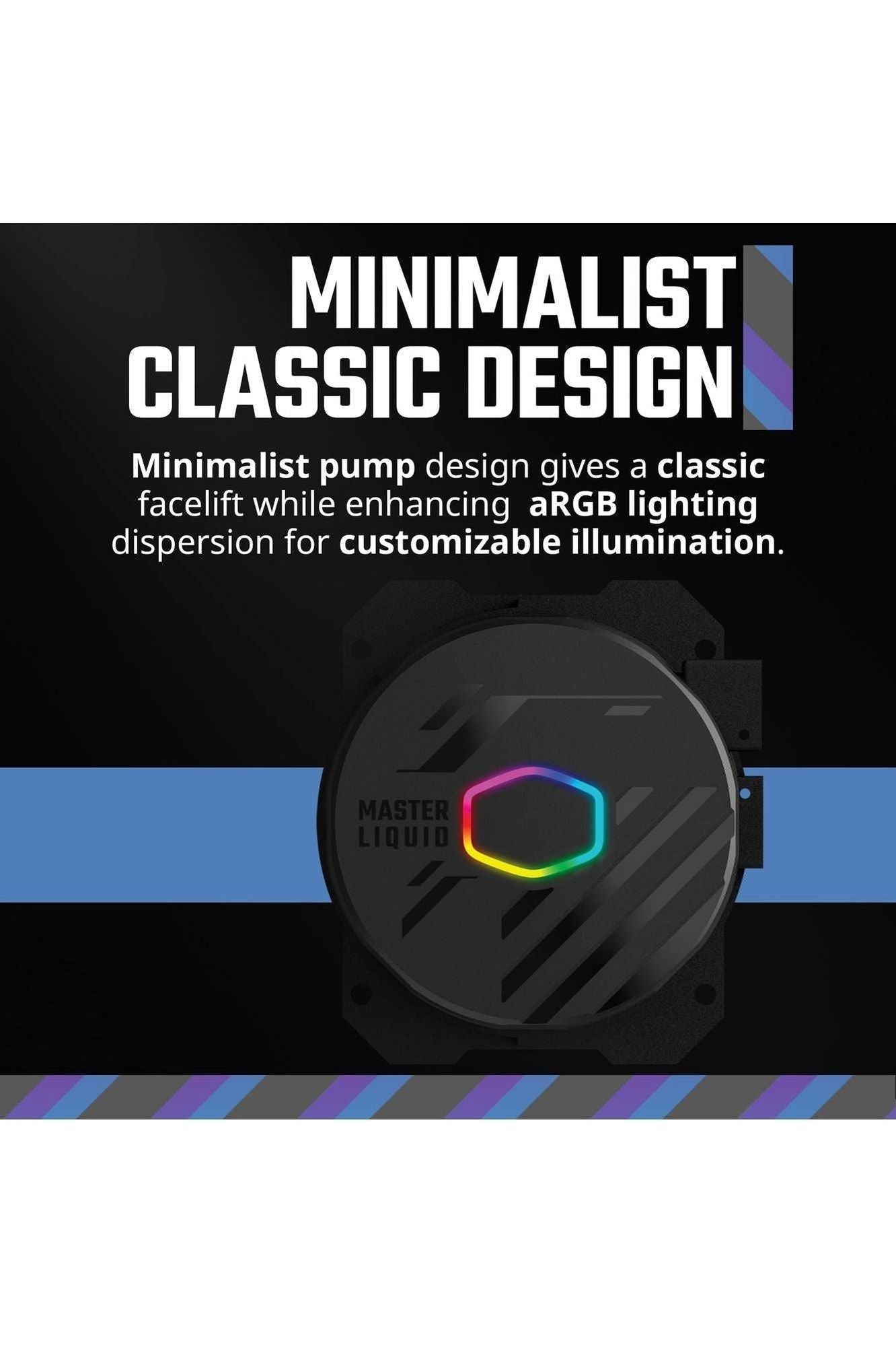 Cooler Master MasterLiquid 360L Core 360mm Close-Loop AIO Liquid Cooler, ARGB Sync, Gen S Coldplate Pump, 120mm PWM, CryoFuze 14W/mK, AMD Ryzen AM5/AM4, Intel LGA1700/1200 (MLW-D36M-A18PZ-R1) , Black