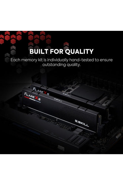 G.SKILL Flare X5 Series (AMD Expo & Intel XMP 3.0) DDR5 RAM 32GB (2x16GB) 6000MT/s CL36-36-36-96 1.35V Desktop Computer Memory
