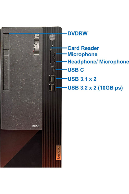 Lenovo ThinkCentre Neo 50T Gen 3 Tower Computer - Intel i7-12700K, 32GB Ram, 1TB NVMe SSD