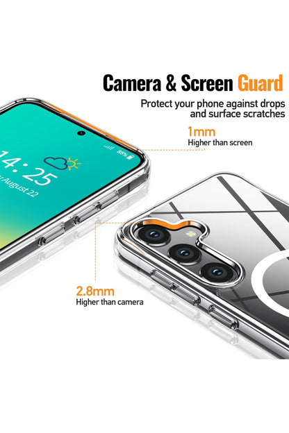 Samsung Galaxy S25 Case Clear [Compatible with MagSafe][Anti-Yellowing]