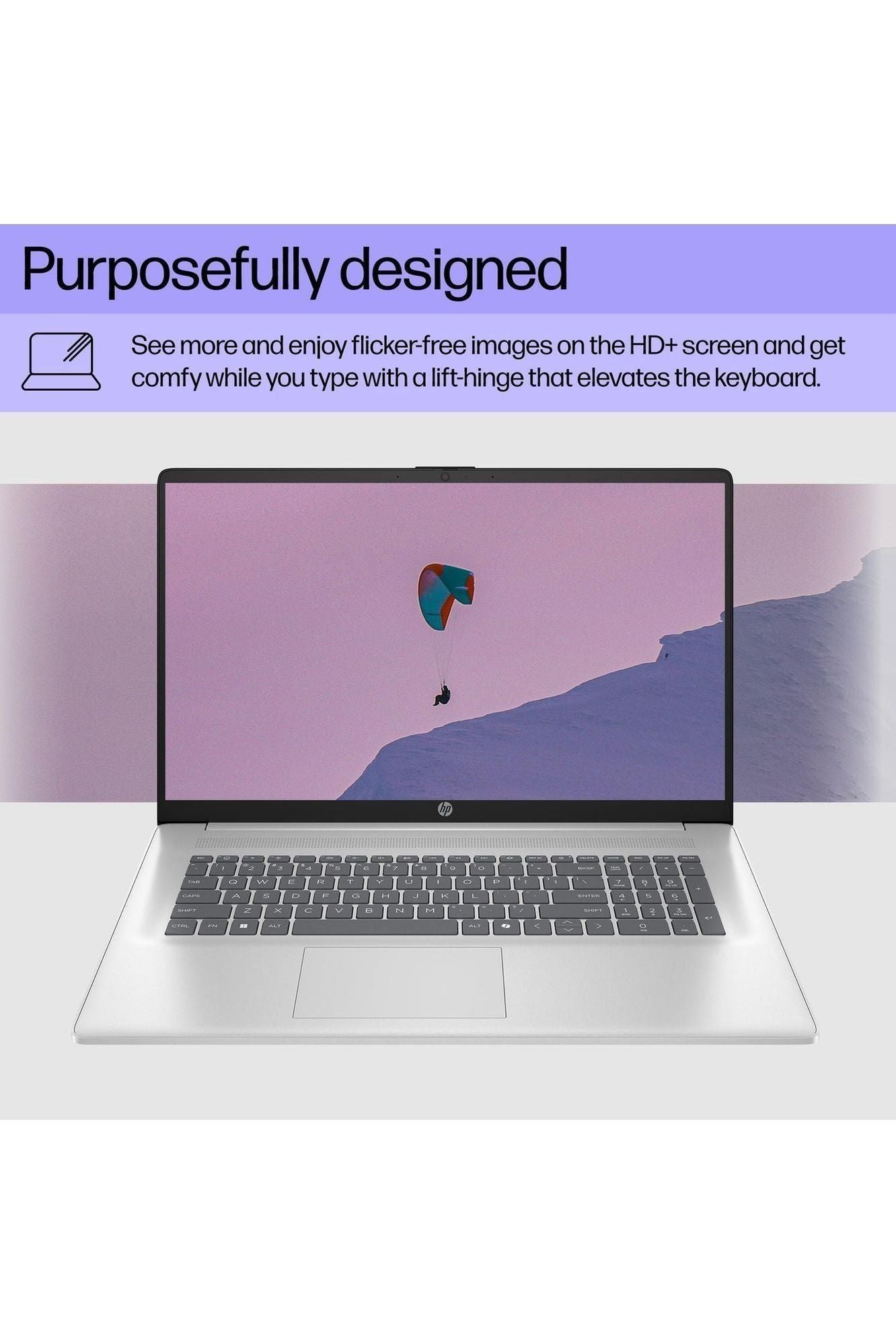 HP 17.3 inch Laptop, HD+ Display, AMD Ryzen 5 7520U, 16 GB RAM, 512 GB SSD, AMD Radeon Graphics