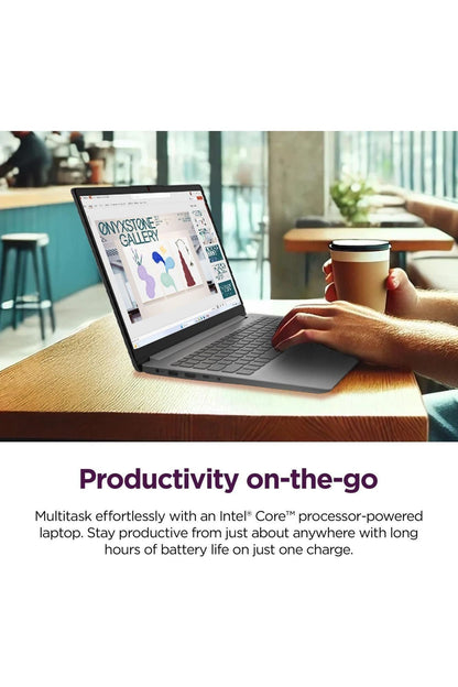 Lenovo IdeaPad 1i Laptop with Microsoft 365 Home and Business • 12GB RAM • 1TB Cloud Storage and 256GB SSD • Intel Core • 15 Anti-Glare Screen •