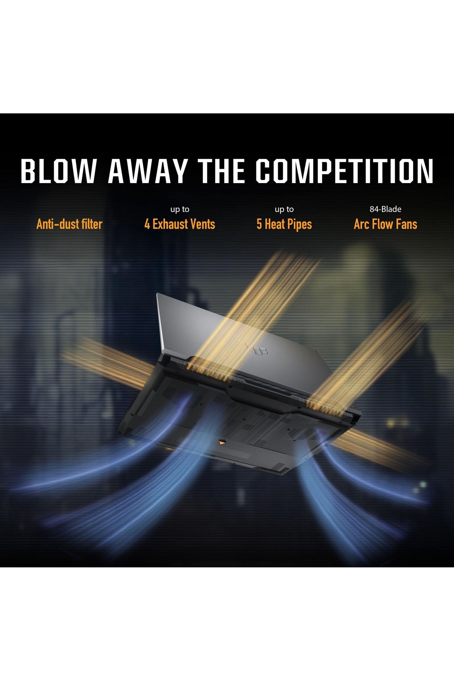 ASUS TUF Gaming F16 Gaming Laptop, Intel® Core™ 5 210H, NVIDIA® GeForce RTX™ 4050, 16GB DDR5, 512GB PCIe Gen4 SSD