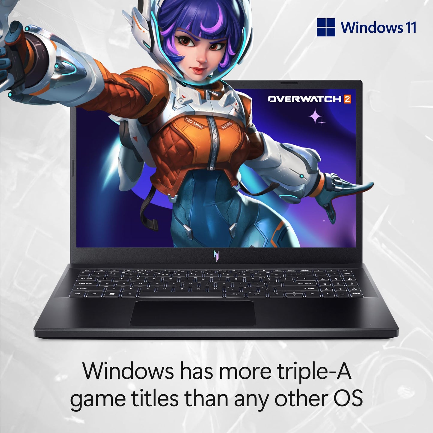 Acer Nitro V Gaming Laptop | Intel Core i5-13420H Processor | NVIDIA GeForce RTX 4050 Laptop GPU | 15.6" FHD IPS 144Hz Display | 8GB DDR5 | 512GB Gen 4 SSD |