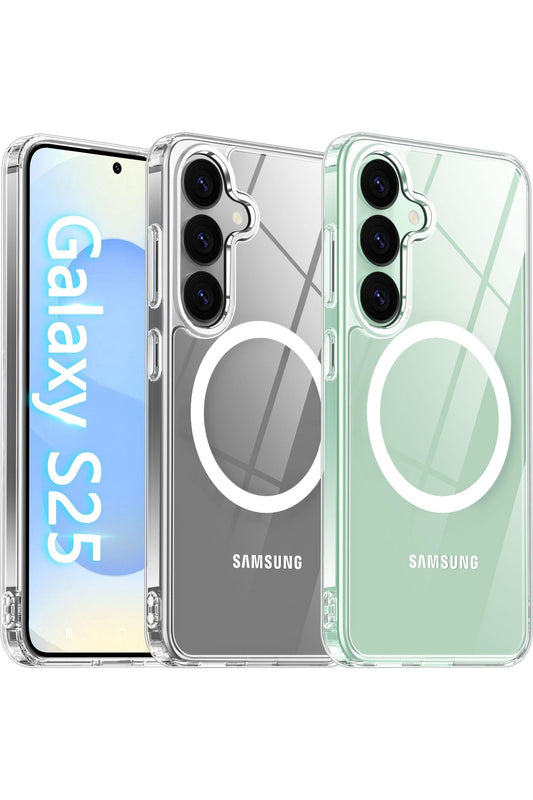 Samsung Galaxy S25 Case Clear [Compatible with MagSafe][Anti-Yellowing]