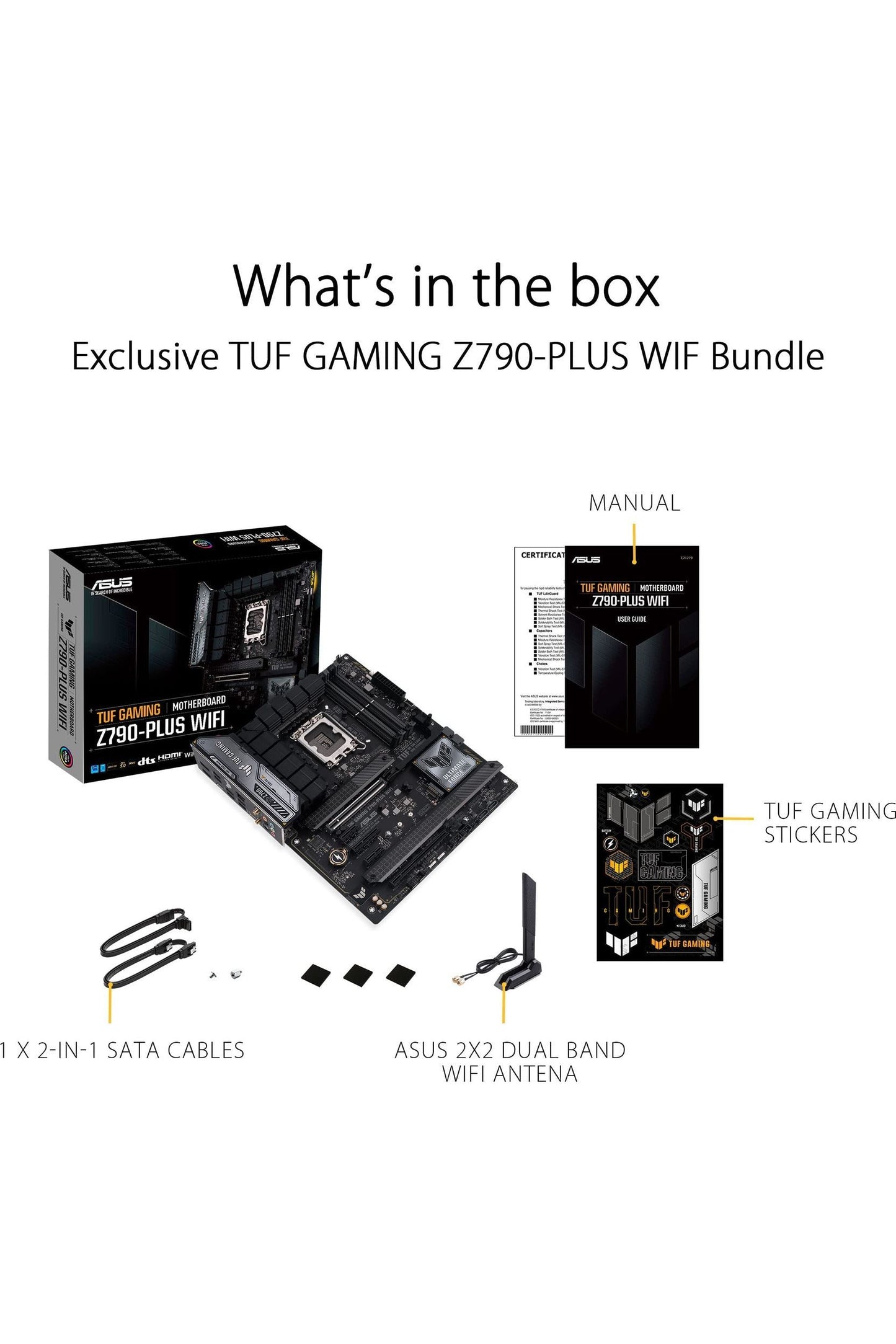 ASUS TUF Gaming Z790-Plus WiFi LGA 1700(Intel 14th,12th &13th Gen) ATX Gaming Motherboard