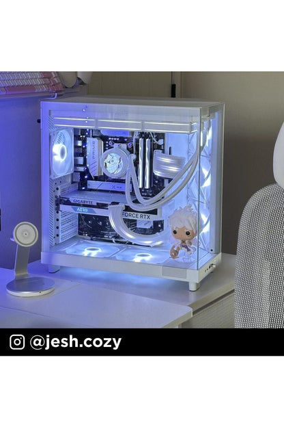 NZXT H6 Flow RGB Mid-Tower Airflow Case with 3 RGB Fans, Panoramic Glass Panels