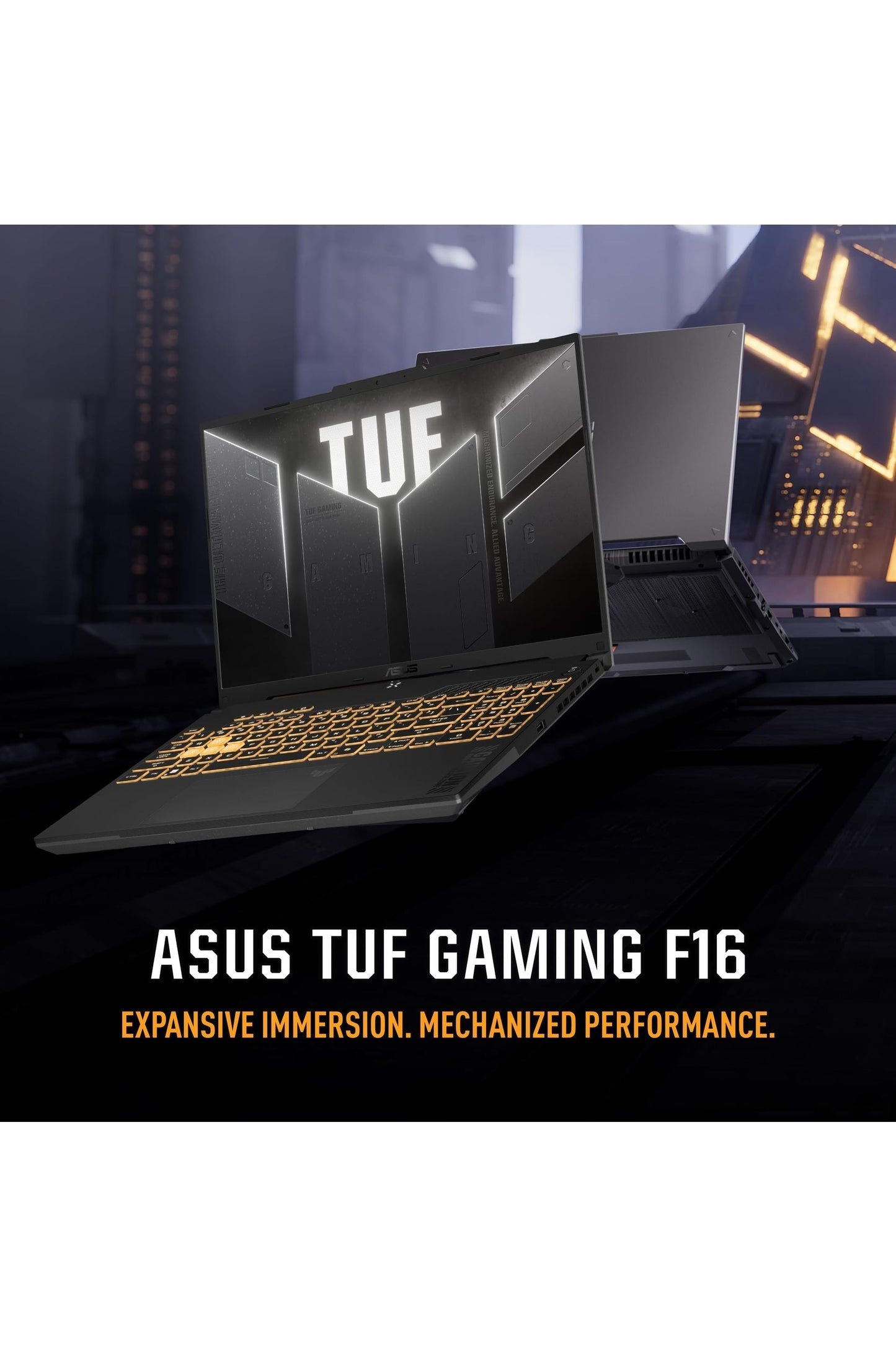 ASUS TUF Gaming F16 Gaming Laptop, Intel® Core™ 5 210H, NVIDIA® GeForce RTX™ 4050, 16GB DDR5, 512GB PCIe Gen4 SSD