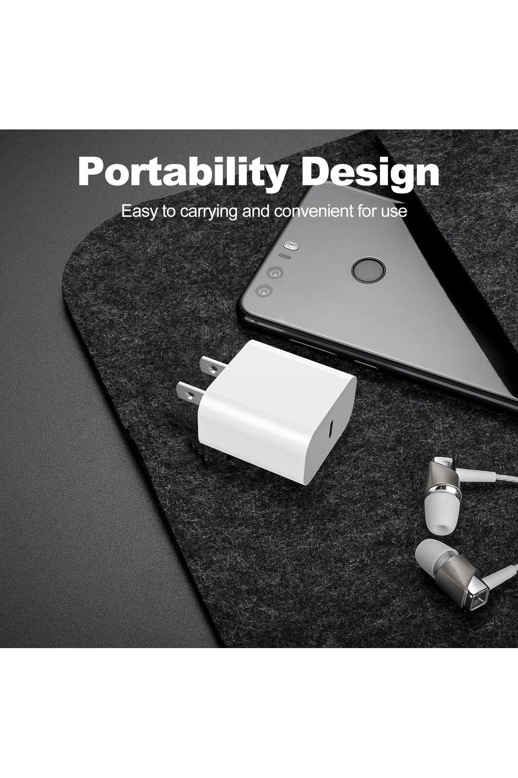 iPhone 16 15 Charger Fast Charging,20W Apple iPad USB C Fast Charger,2Pack 6ft USB C Wall Charger Block