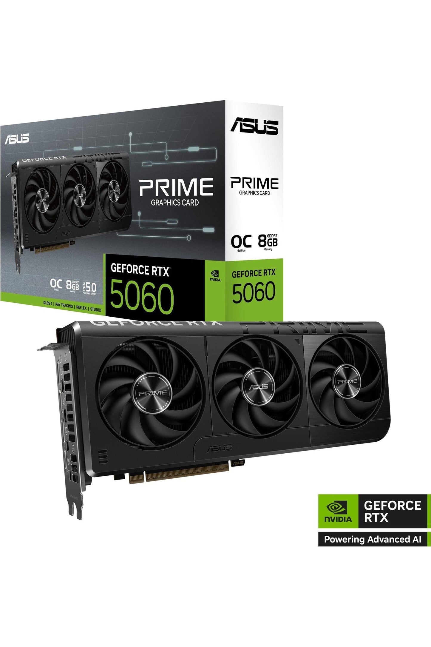 ASUS The SFF-Ready Prime GeForce RTX™ 5060 8GB GDDR7 OC Edition Graphics Card