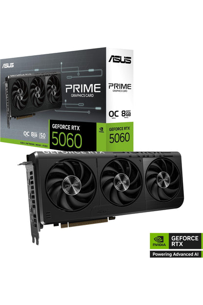 ASUS The SFF-Ready Prime GeForce RTX™ 5060 8GB GDDR7 OC Edition Graphics Card