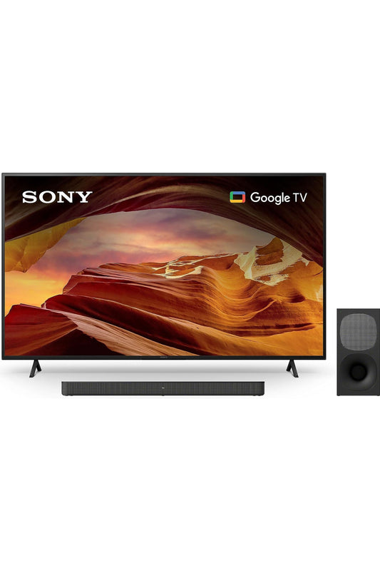 Sony 65 Inch X77L 4K HDR LED Google TV HT-S400 2.1ch Sound Bar with Wireless subwoofer