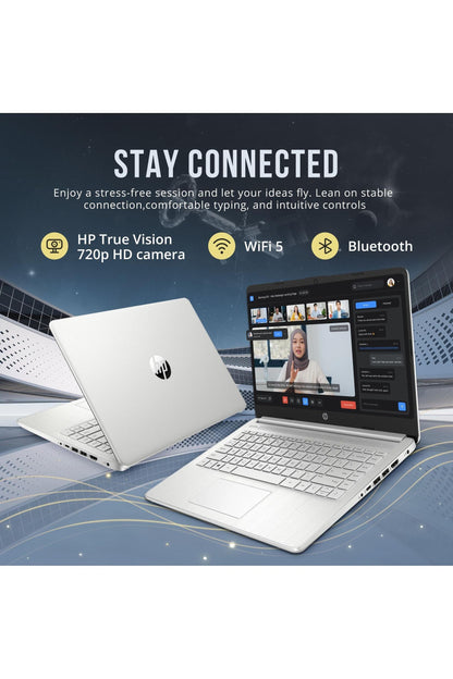 HP Stream 14" HD BrightView Laptop, Intel Celeron N4120, 16GB RAM, 288GB Storage (128GB eMMC + 160GB Docking Station Set)