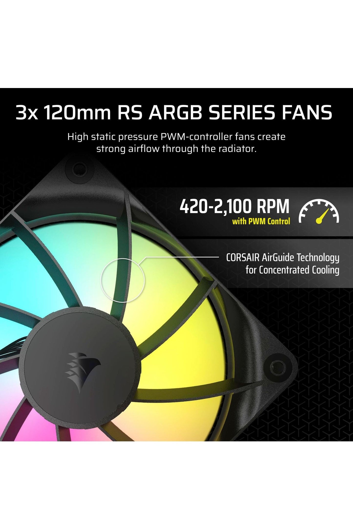 CORSAIR Nautilus 360 RS ARGB Liquid CPU Cooler – 360mm AIO – Low-Noise – Direct Motherboard Connection – Daisy-Chain – Intel LGA 1851/1700, AMD AM5/AM4 – 3X RS120 ARGB Fans Included – Black