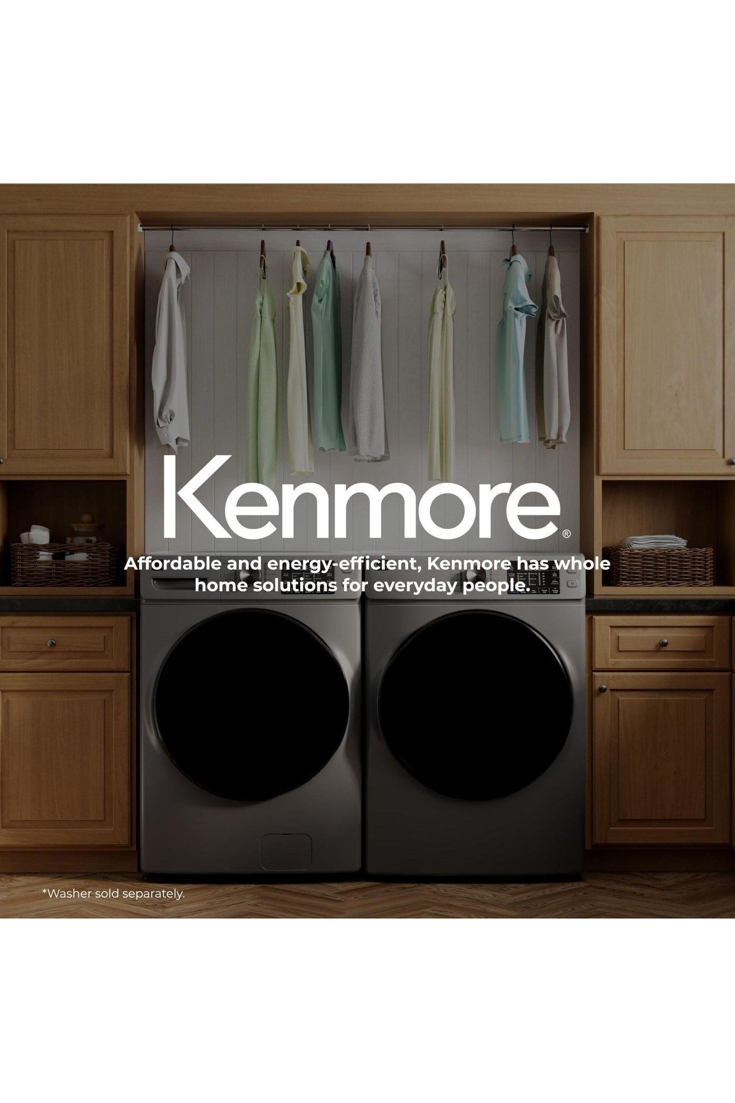 Kenmore 2682273 Front Load Electric Dryer with Steam, Wrinkle Guard, Energy Saver, Smart Sensor Drying System, 8.0 cu. ft. Total Capacity, Metallic Silver