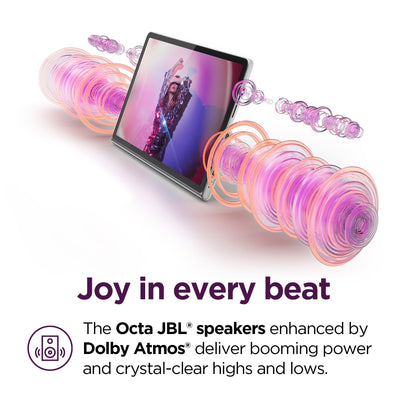 Lenovo Tab Plus - JBL® Speakers - 11.5" 2K Display - 8GB Memory - 128GB Storage - MediaTek™ Helio G99 - Folio Case Included - Luna Grey