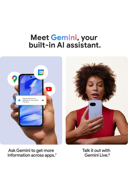 Google Pixel 9a with Gemini - Unlocked Obsidian - 128 GB