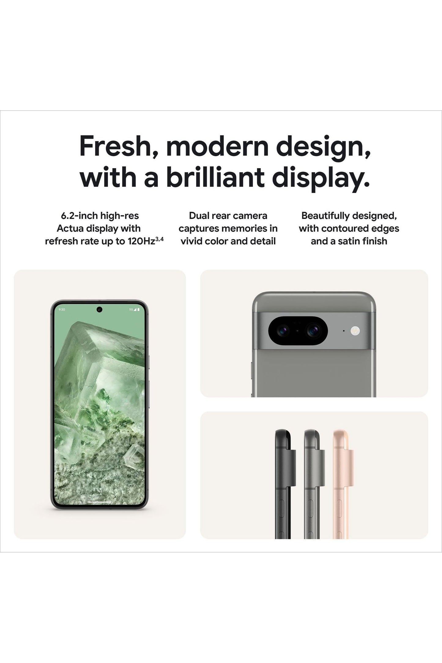 Google Pixel 8 - 128 GB - Unlocked - Obsidian