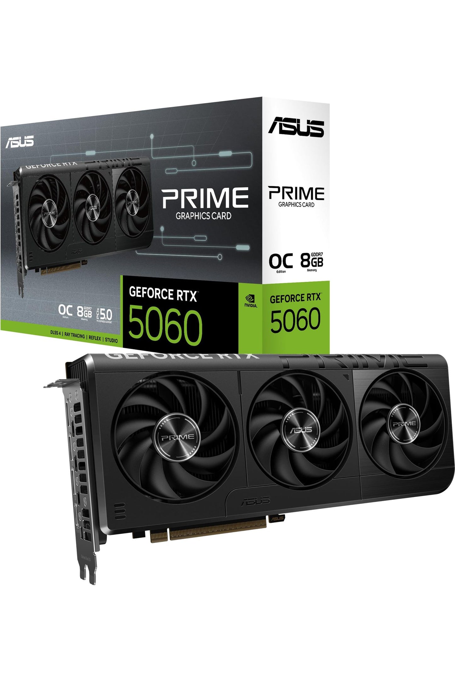 ASUS The SFF-Ready Prime GeForce RTX™ 5060 8GB GDDR7 OC Edition Graphics Card