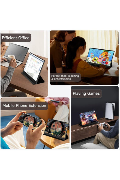 memzuoix 15.6" Portable Monitor 1080P FHD IPS Screen