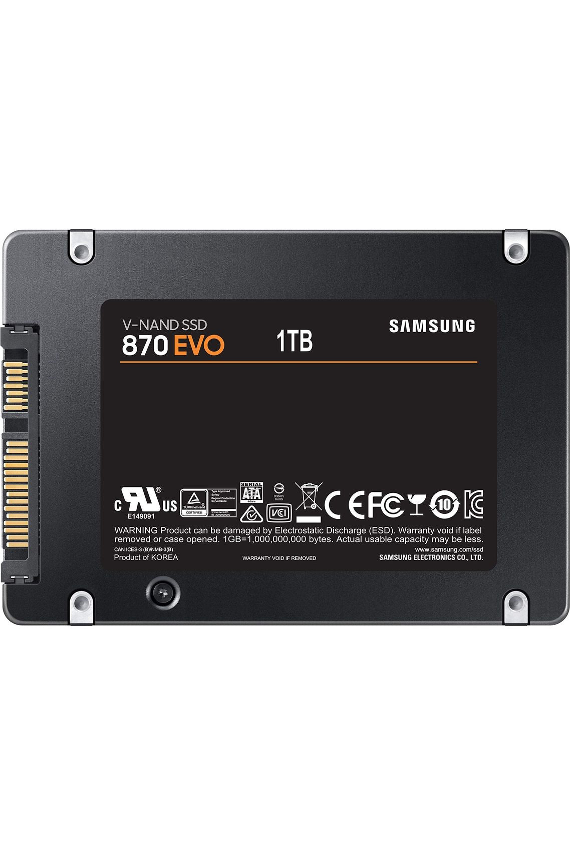 Samsung 870 EVO SATA III SSD 1TB 2.5” Internal Solid State Drive