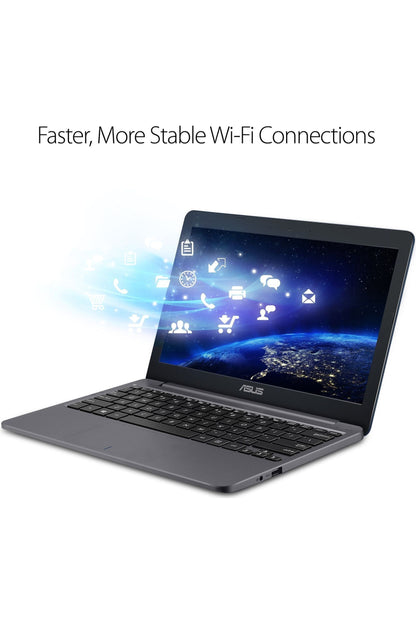 ASUS VivoBook L203MA Ultra-Thin Laptop, 11.6in HD, Intel Celeron N4000 Processor (up to 2.6 GHz), 4GB RAM, 64GB eMMC